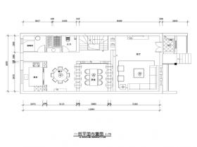 五居室中式风格住宅装修施工图+效果图