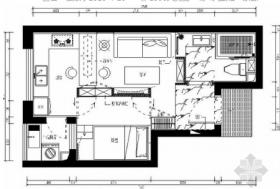 [福州]小居室温馨小巧家装施工图（含效果图）