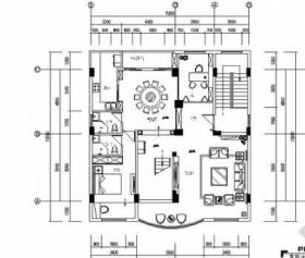 [苏州]华丽高雅欧式三层别墅室内装修施工图（含效果图）