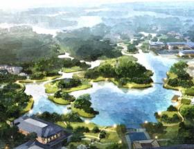 [河北]凤凰岛度假酒店和生态湿地景观规划设计（传统，野...