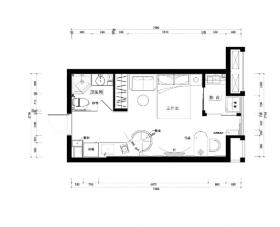 [北京]凯隆地产两套现代风格一居室样板房室内设计施工图