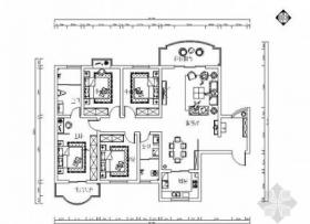 某精品奢华欧式四居室装修施工图