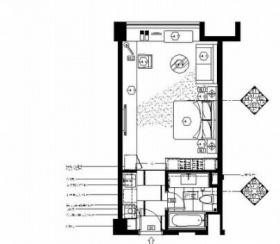 [成都]简约现代一居室装修施工图