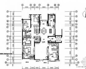 [北京]CBD高端楼盘住宅五居室装修施工图