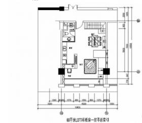 60㎡loft样板房室内装修图