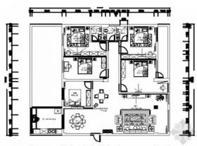 简欧风情五居室装修施工图（含效果）