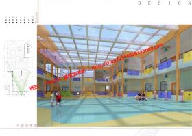 NO0183512班幼儿园教育建筑方案设计cad施工图文本3dmax