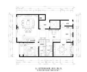 [内蒙古]呼和浩特E1社区装饰施工图+实景图