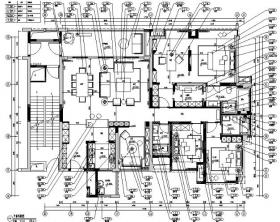 鼎峰源著三期3-A样板房设计施工图（附效果图）