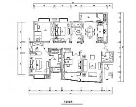 [江苏]欧式田园风160平米平层公寓设计施工图（附效果图...