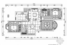 [上海]毗邻知名学府现代风格复式样板间装修施工图