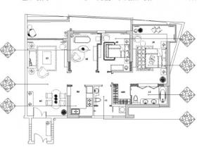 [海南]西班牙风格样板间室内装饰施工图（附效果图）