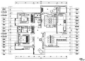 [湖北]大润发汽车新城B户型样板房设计施工图（附效果图...