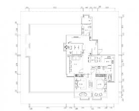 亳州149平现代简约风格三居室住宅装修图纸