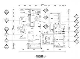 贵州兴义200平地中海风格四居室样板房图纸