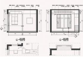 世纪村现代风格室内施工图设计（CAD+实景图）