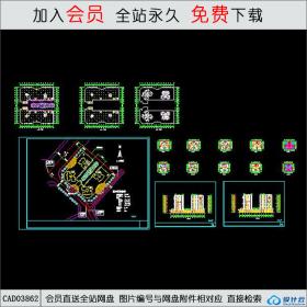 CAD03862十八层电梯商住楼图纸CAD