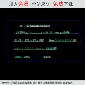 CAD05484特色住宅建筑立面.DWG