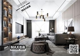 现代客厅3Dmax模型 (65)