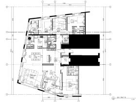 [青岛]-万邦中心A户型样板房CAD施工图