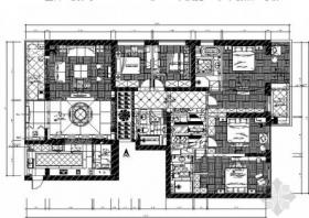 [福建]豪华欧式设计六居室装修施工图（含效果）