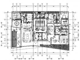 [广东]现代风格深圳湾1号样板间设计施工图（附效果图)