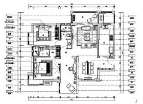 [湖北]欧式风格别墅样板房室内设计施工图（含效果图）