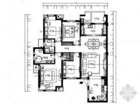 [浙江]某精品现代精装四居室样板房室内装修图（含实景）