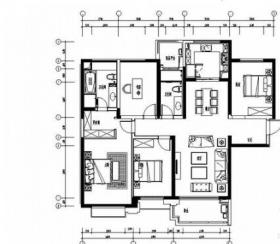 [江苏]尊贵综合社区现代风格三居室样板间室内装修施工图