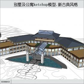 SU06643别墅及连体公寓，东方新古典，3-4层