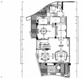 [深圳]中式混搭风三层别墅室内装修施工图（含实景）