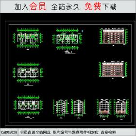 CAD05028 阁楼住宅建筑施工图.dwgCAD