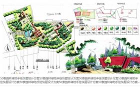 50套园林绿地手绘快题设计方案