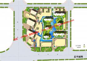 NO01873小区规划居住区住宅和商业为一体的cad总图及方案文本