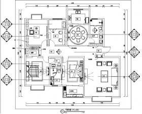 [山西]晋中市四居室住宅设计施工图（附效果图）