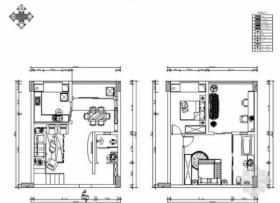 [重庆]现代风格轻松愉快居室施工图（含效果图）