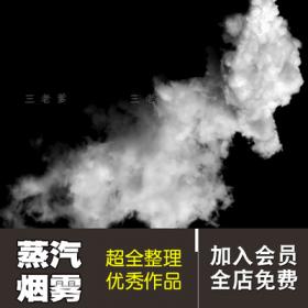 0231蒸气和烟雾效果画笔笔刷 广告特效创意原创设计ps素材库