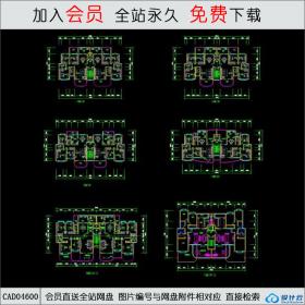 cad04600 时尚住宅户型CAD