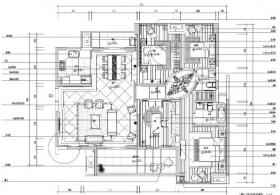 [广东]欧式城市时代T1B样板房室内施工图设计(浅色调欧式...