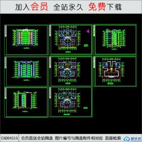 CAD04513 住宅楼平立面方案CAD