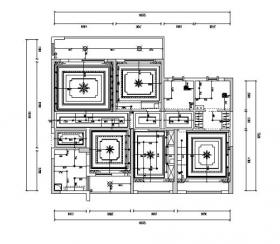 新东方主义样板间设计施工图（附效果图）