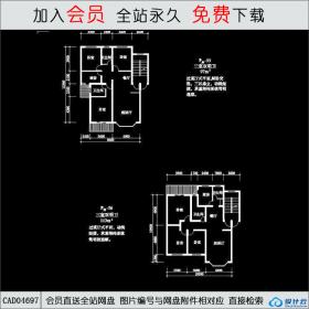 CAD04697 住宅户型20CAD