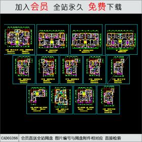 CAD05266比较实用的户型平面CAD