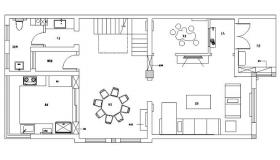 新中式风格别墅空间设计施工图（附效果图）