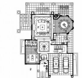 [南京]温馨简约二层小别墅装修设计CAD施工图（含物料明...