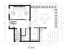 [福州]品川-长乐三居室别墅样板房室内装修CAD施工图+效...