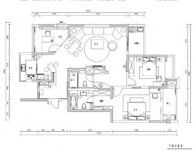 [江苏]苏州风情水岸公寓室内施工图设计（CAD+实景图）