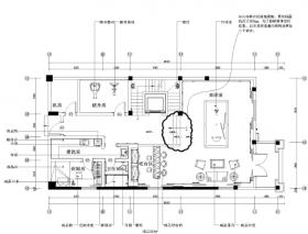 阳光怡庭四居室样板房装修施工图+效果图