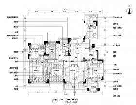 170平简欧风格两居室平层公寓施工图+效果图