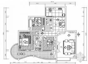 [广东]现代简约三居室装修施工图（含效果）